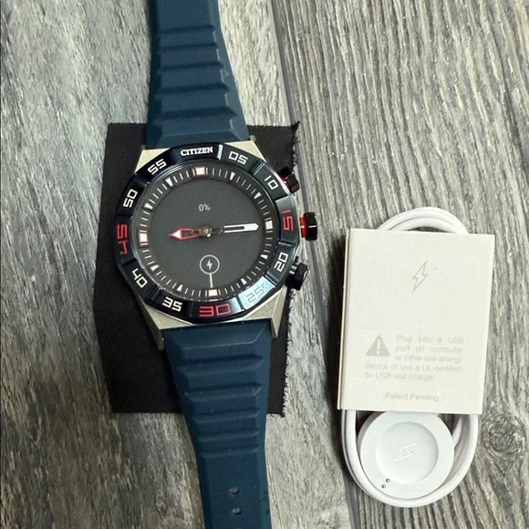 Citizen CZ Smart 44mm Unisex Stainless Steel Hybrid Watch Blue Band